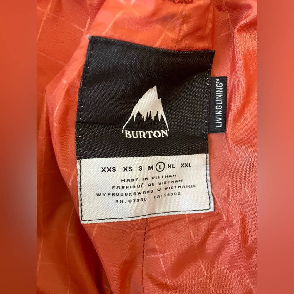 Burton Vida Women’s Snow Pant - Burnt Orange, Size L - Picture 6 of 9